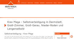 Desktop Screenshot of krav-maga-darmstadt.de